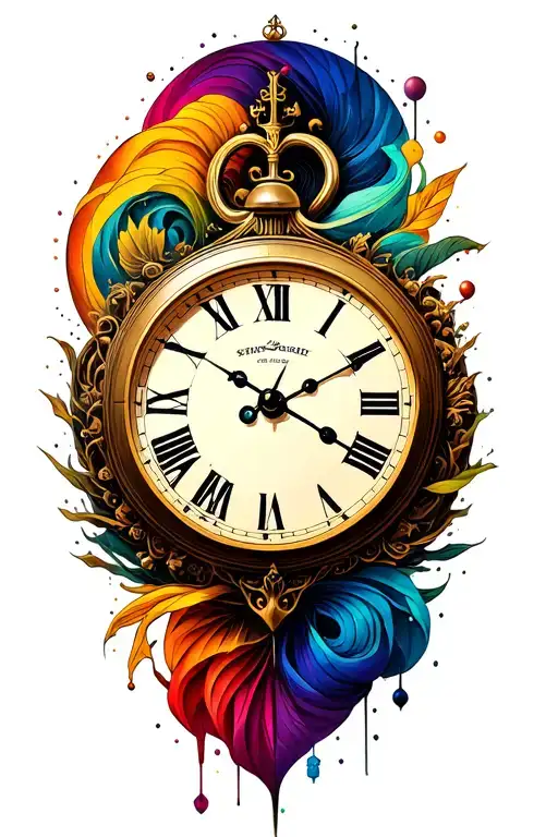 Clock Face Surrounded