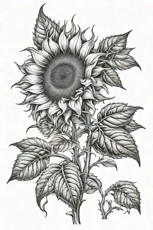 Sunflower Blooming