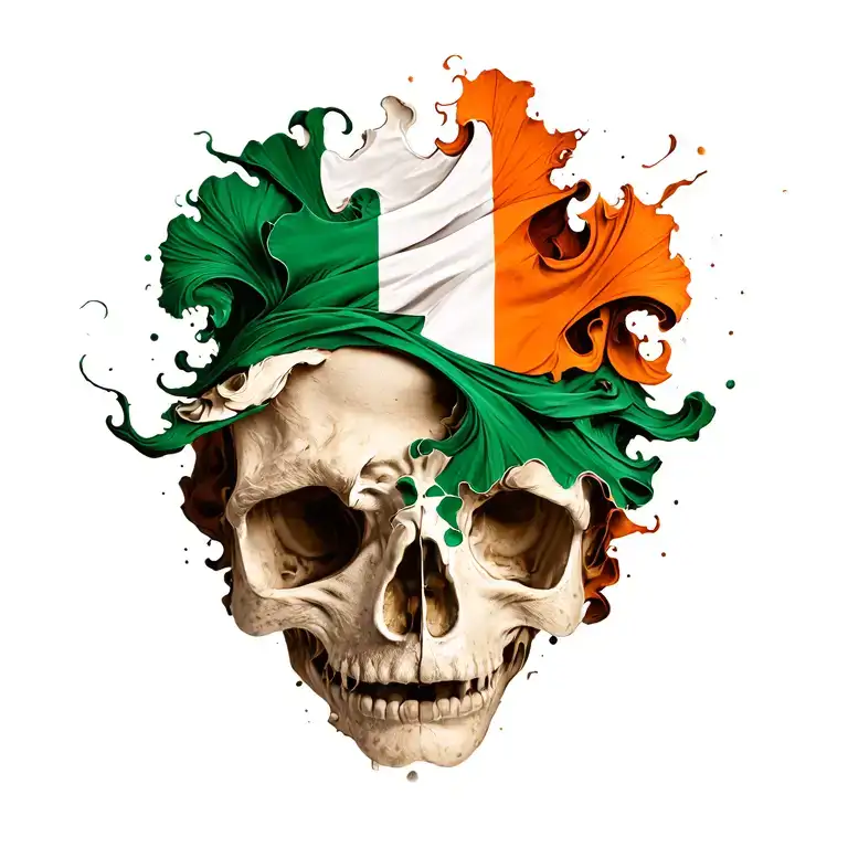 French Irish Flag Morphing