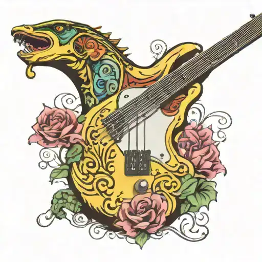 Bass Guitar And Music