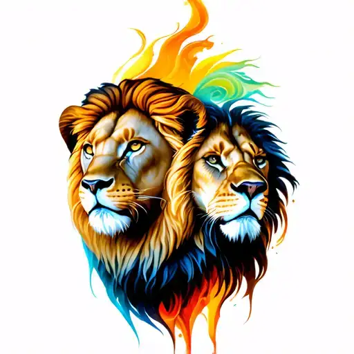 Lion And Lioness