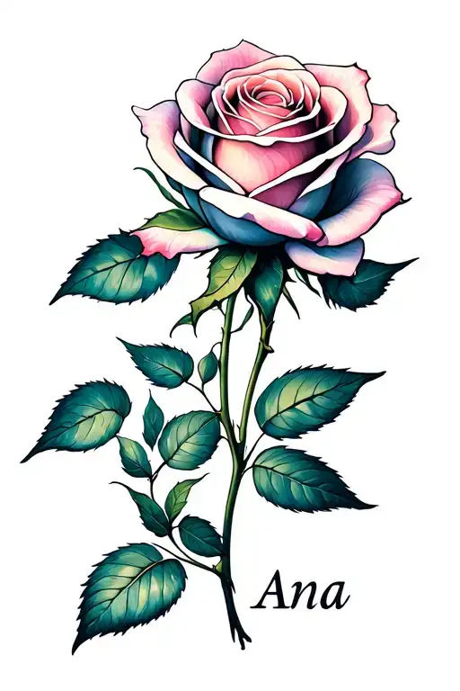 Rose With Name Ana