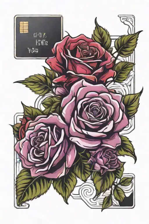 Credit Card Rose Bouquet