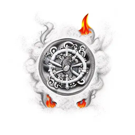 Poison With Fire And Smoke Text Say Dont Open