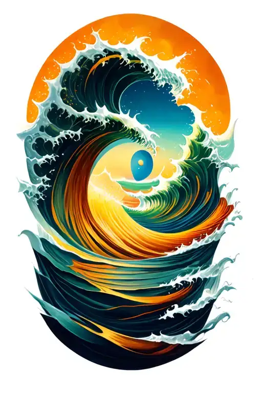 The Golden Ratio Wave Crashing