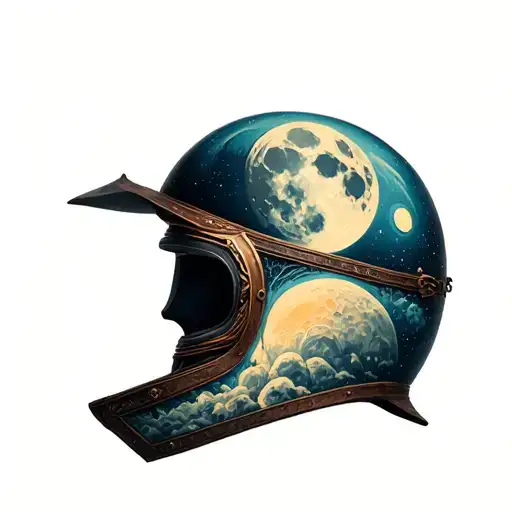 Philosophical Moon Phase 2 Helmet