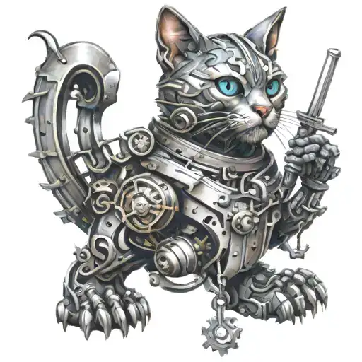 Mechanical Cat Warrior