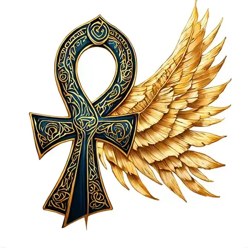 Intricate Ankh Symbol