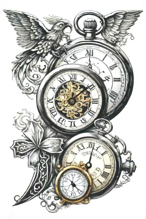 Christian Cross And 1 Stopwatch