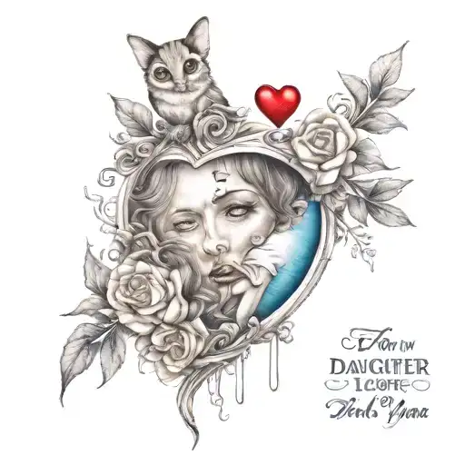 For My Daughter I Love You With All Of Me And It'll Be Forevr Us Never Them