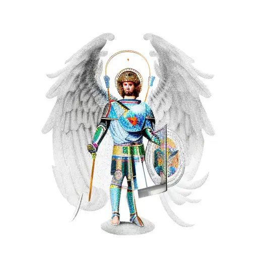 Saint Michael With Roman Legion