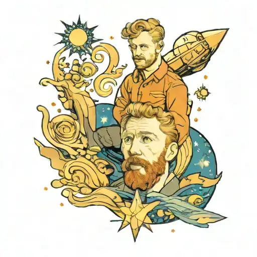 Van Gogh Starry Night & The Little Prince