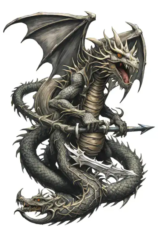 Spike Dragon With Scythe