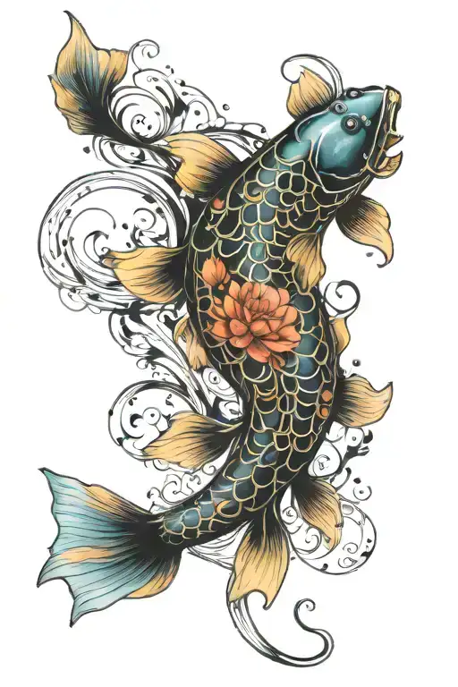 Semicolon Koi Fish
