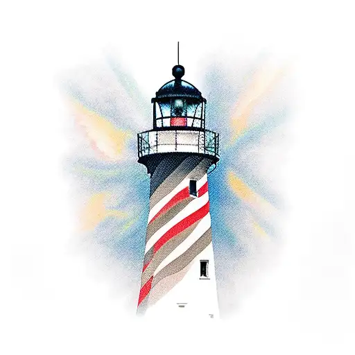 Oregon Lighthouse With Birds