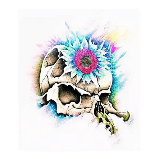 Skull Waterfall Sunflower