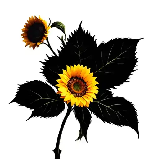 One Sunflower Back Bicep In Yellow