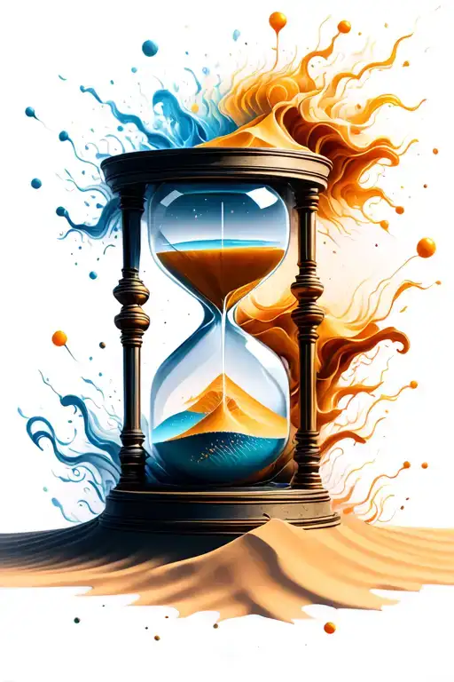 Hourglass Sand Falling