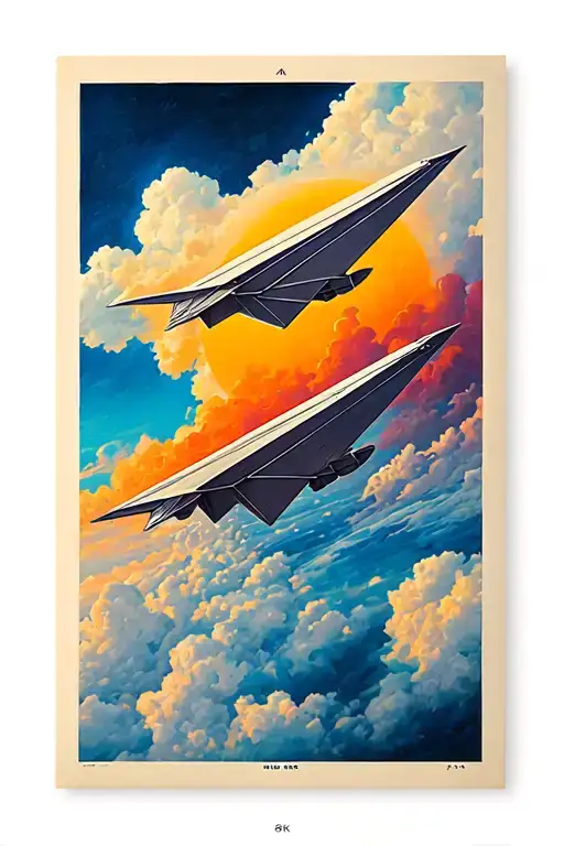 Paper Airplane Flying