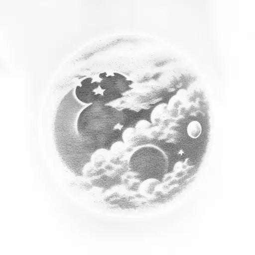 A Moon And A Cloud
