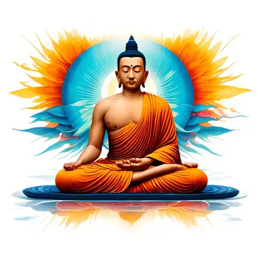 Buddhist Monk Meditating