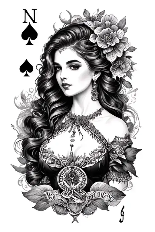 Lady Luck With Lots Of Symbols