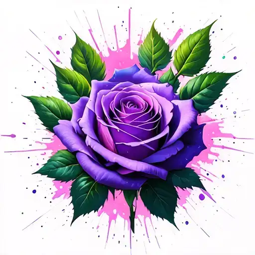 Purple Rose Exploding