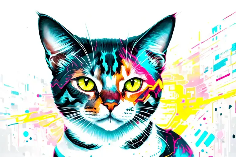 Cyberpunk 2077 Cat Silhouette