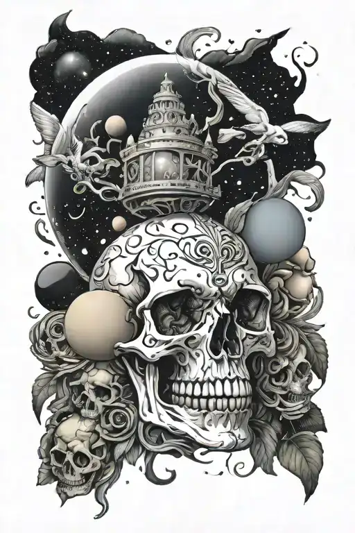 Skull And Universe Inside