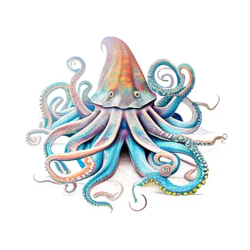 Octopus In The Space