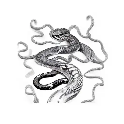 Blackout With Many Snake Bodys