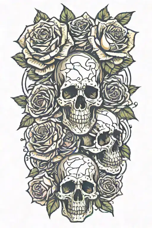 Roses And Skulls