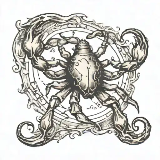 Small Cancer Zodiac Sign Tattoo I Want To Get For My Sister Who Is A Cancer Born On June 25