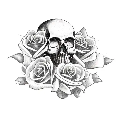 Tatoos Skull With Roses