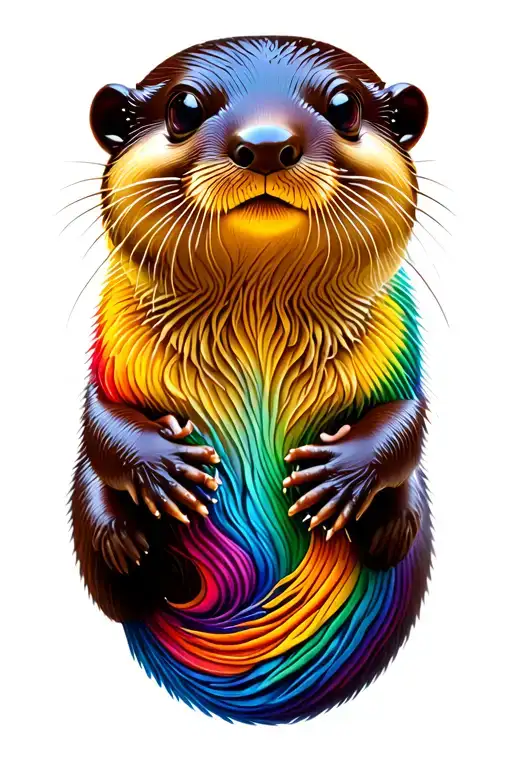 Colourful Rainbow Otter
