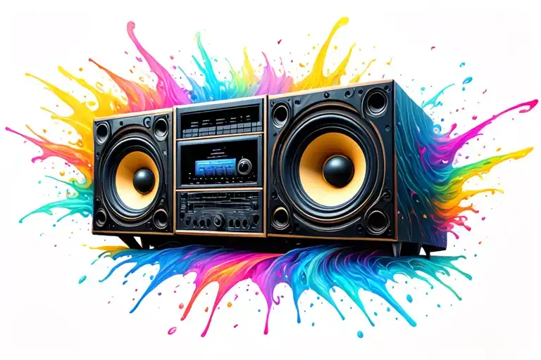 Pride Rock Made Out Of Speakers Blasting Music