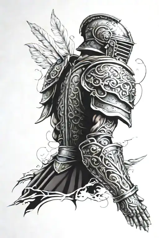 Roman Armour Left Forearm Sleeve