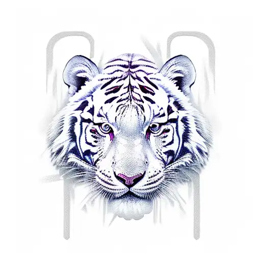 Full Body White Tiger