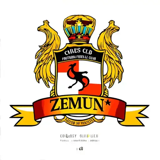 Crest Of Football Club Zemun From Belgrade