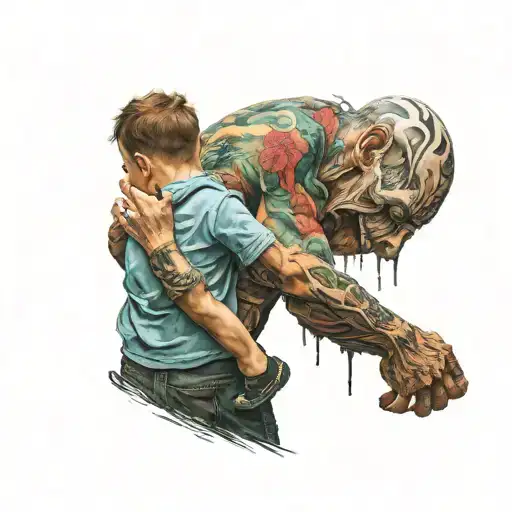 Mother Trying To Take Her Child Away From The Dad