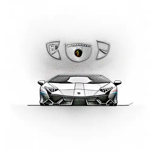 Lamborghini Car And Sony Camera