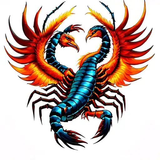 Phoenix And Scorpion Combat