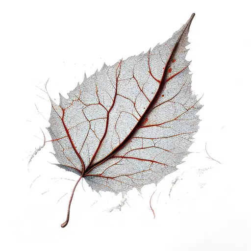 A Dead Leaf Overwhelmed By The Wind