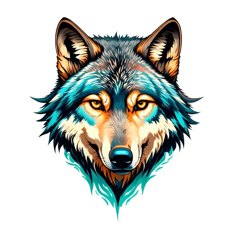 Wolf And Marines Symbol