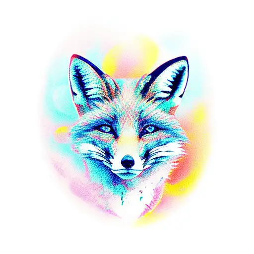 Fox In Front Of Forest