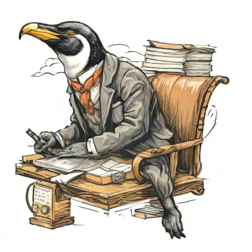 Office Worker Penguin