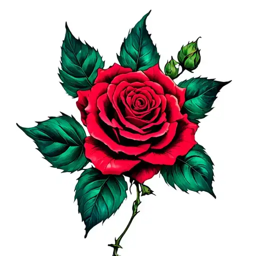 Extravagant Rose And Spider Web On Neck