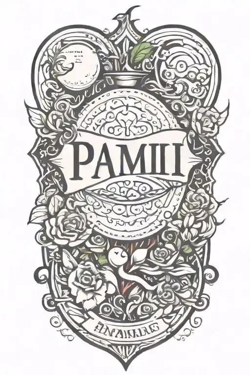 A Tattoo That Expresses Love With The Lettering Pami