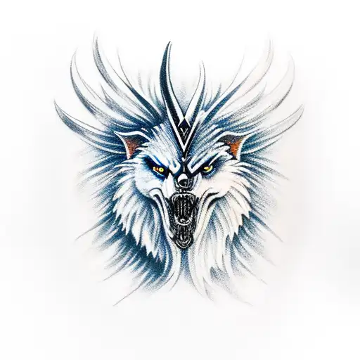 Great Valkyrie And Fenrir Under