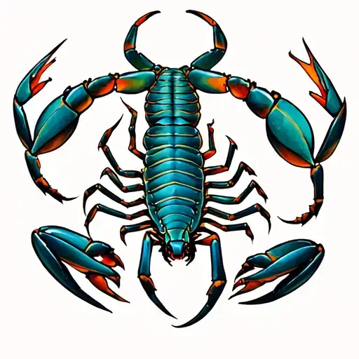 Scorpion Zodiac Symbol Intertwined